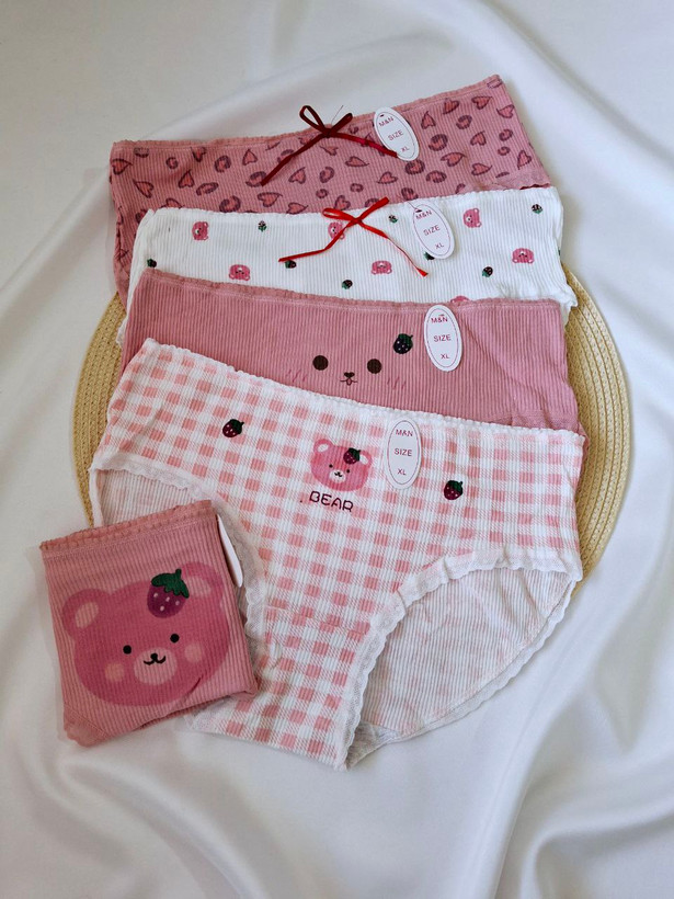 شورت عروسکی تدی صورتی