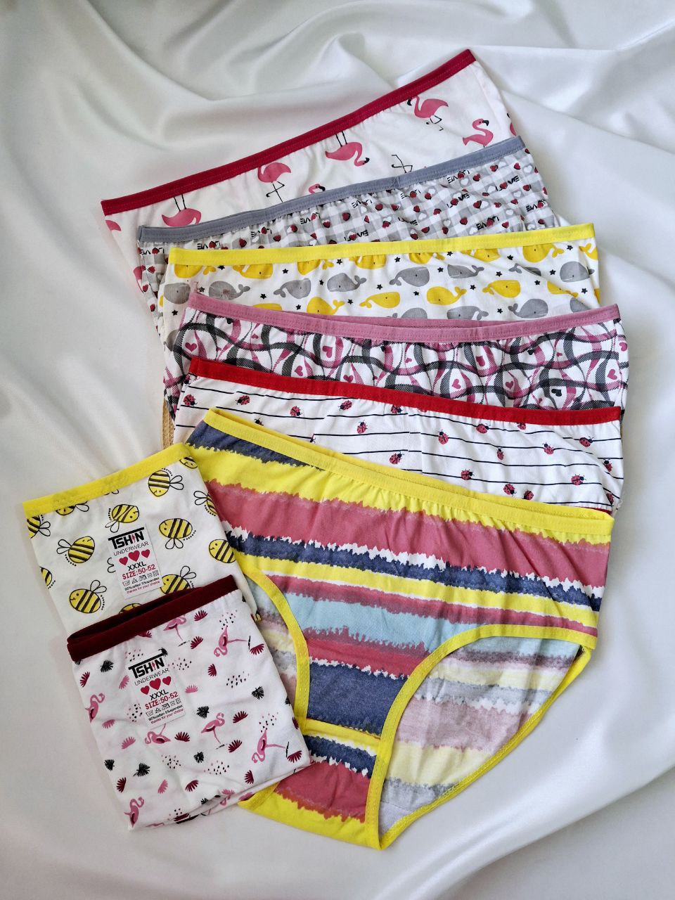 پک شش عددی شورت عروسکی نخی سایز 3XL