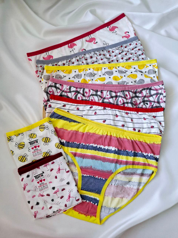 پک شش عددی شورت عروسکی نخی سایز 3XL