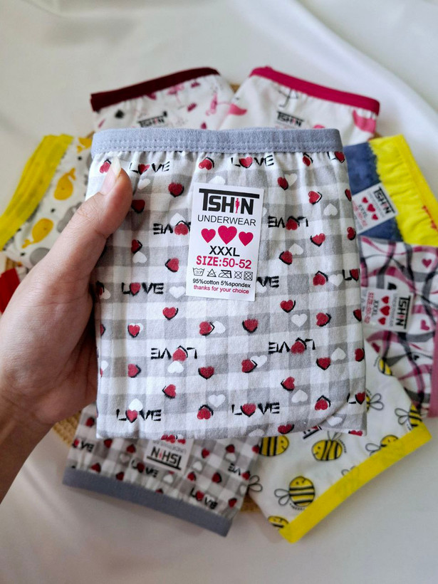 پک شش عددی شورت عروسکی نخی سایز 3XL