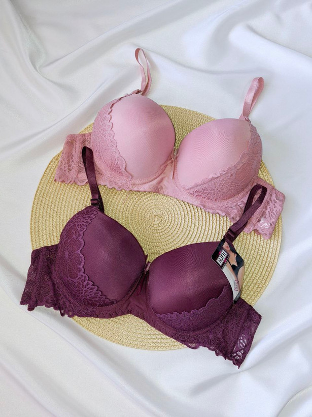 سوتین اسفنجی نیمه جک طرح گلبرگ