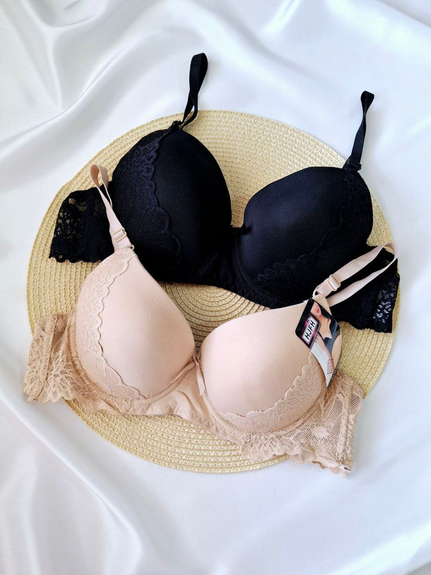 سوتین اسفنجی نیمه جک طرح گلبرگ