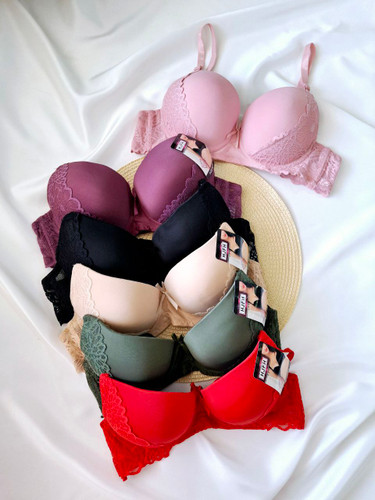 سوتین اسفنجی نیمه جک طرح گلبرگ