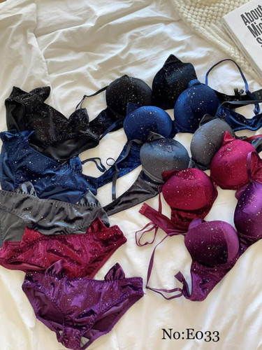 ست شورت و سوتین اسفنجی مخمل گوش دار