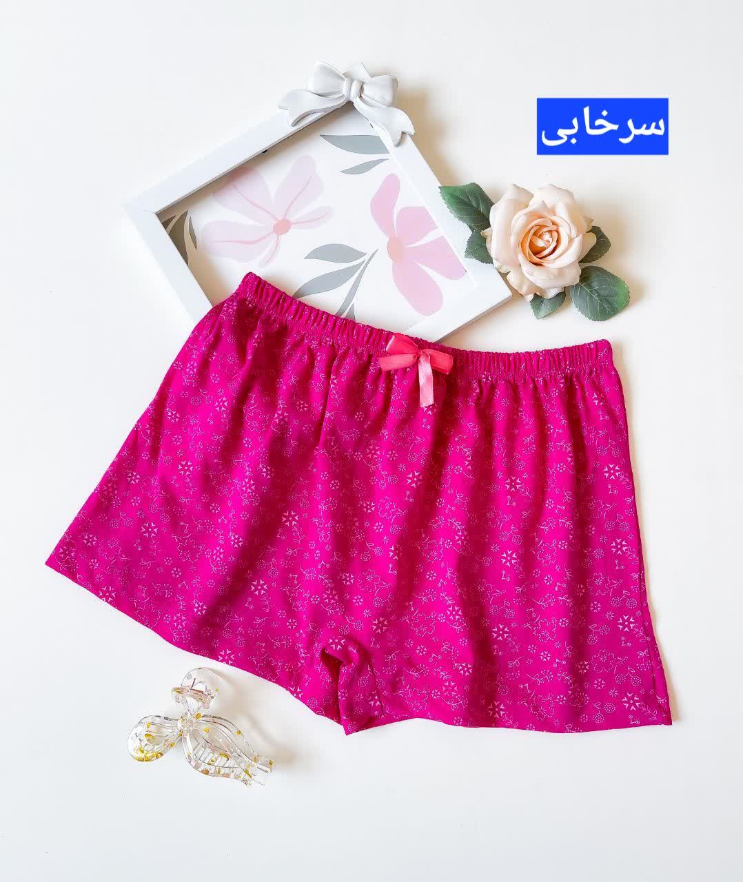 شورت پادار نخ پنبه زنانه 2XL