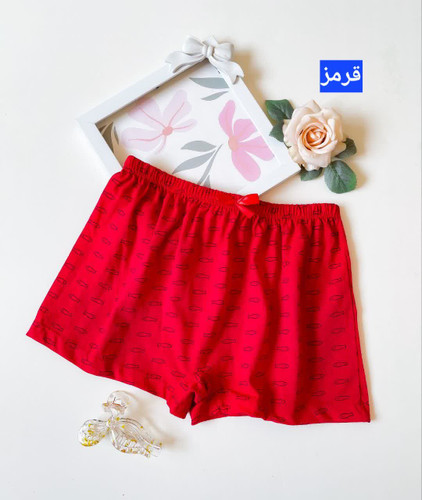 شورت پادار نخ پنبه زنانه سایز 4XL